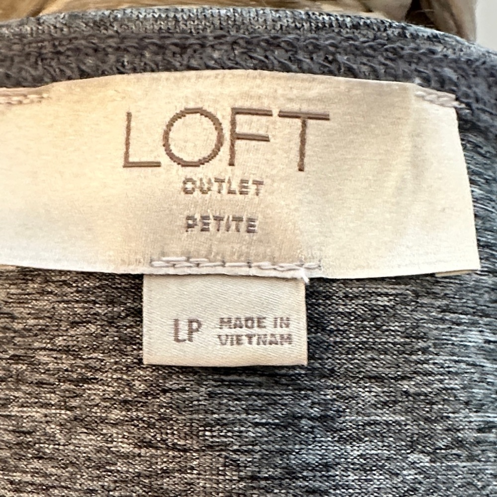 LOFT Heather Gray Knit Dress - Picture 2 of 3